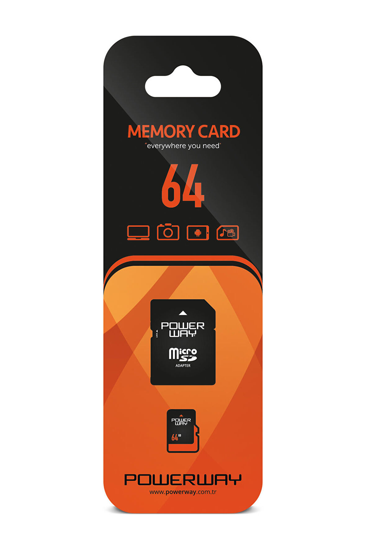 64 GB Micro SD Hafıza Kartı Adaptör Dahil