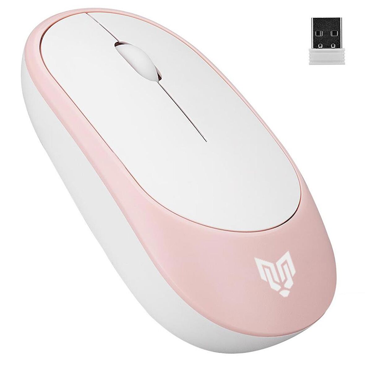 Blueforce W314 2.4 Ghz Wireless 3 Tuşlu Sessiz Ofis Mouse Pembe