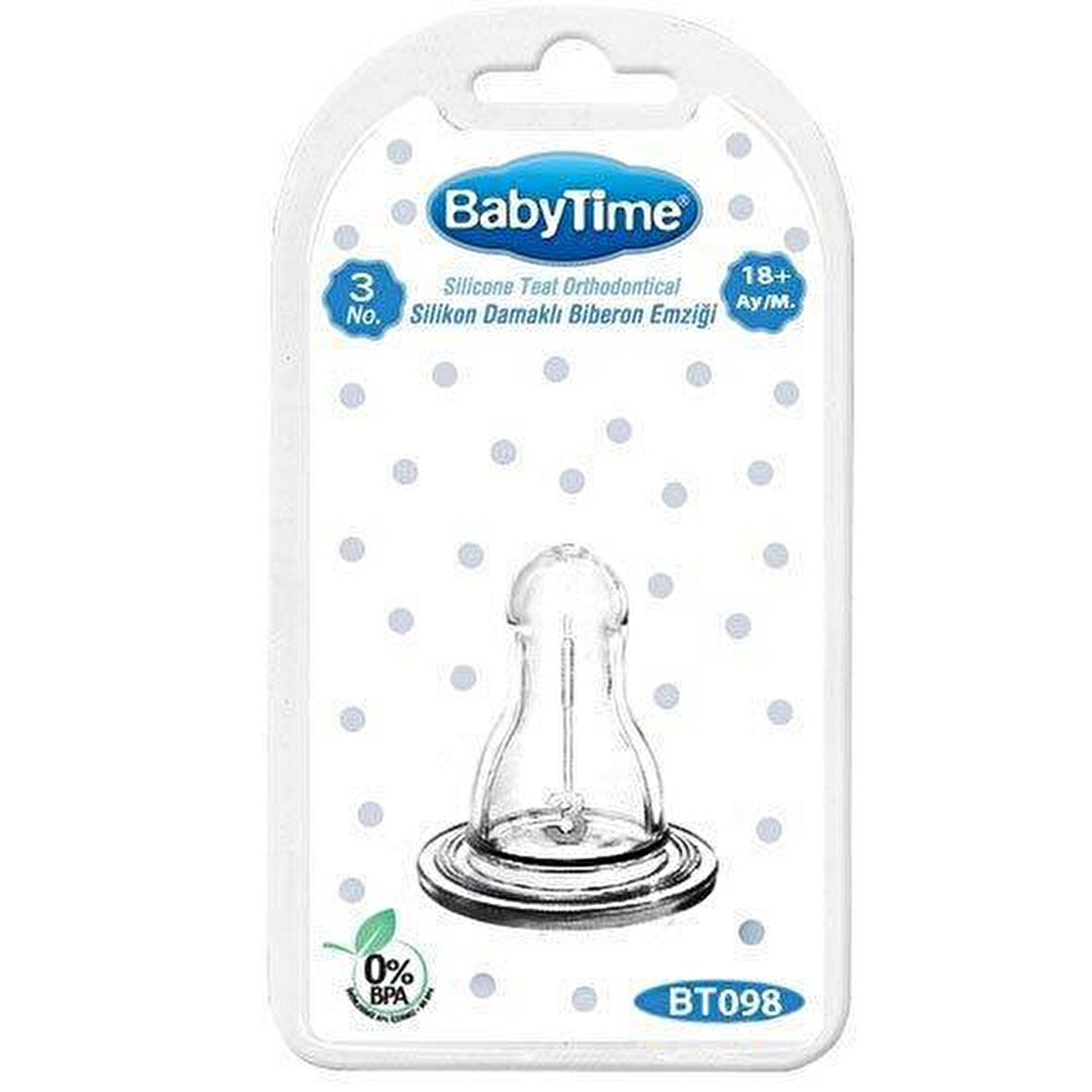 Baby Time Orta Akış 18 + Ay Biberon Emziği