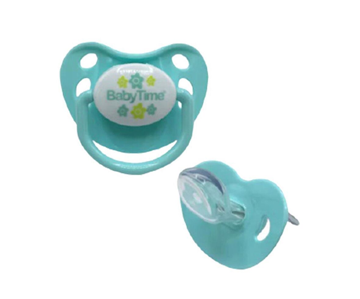 Babytime Damaklı Mat Emzik BT130-3 Yeşil