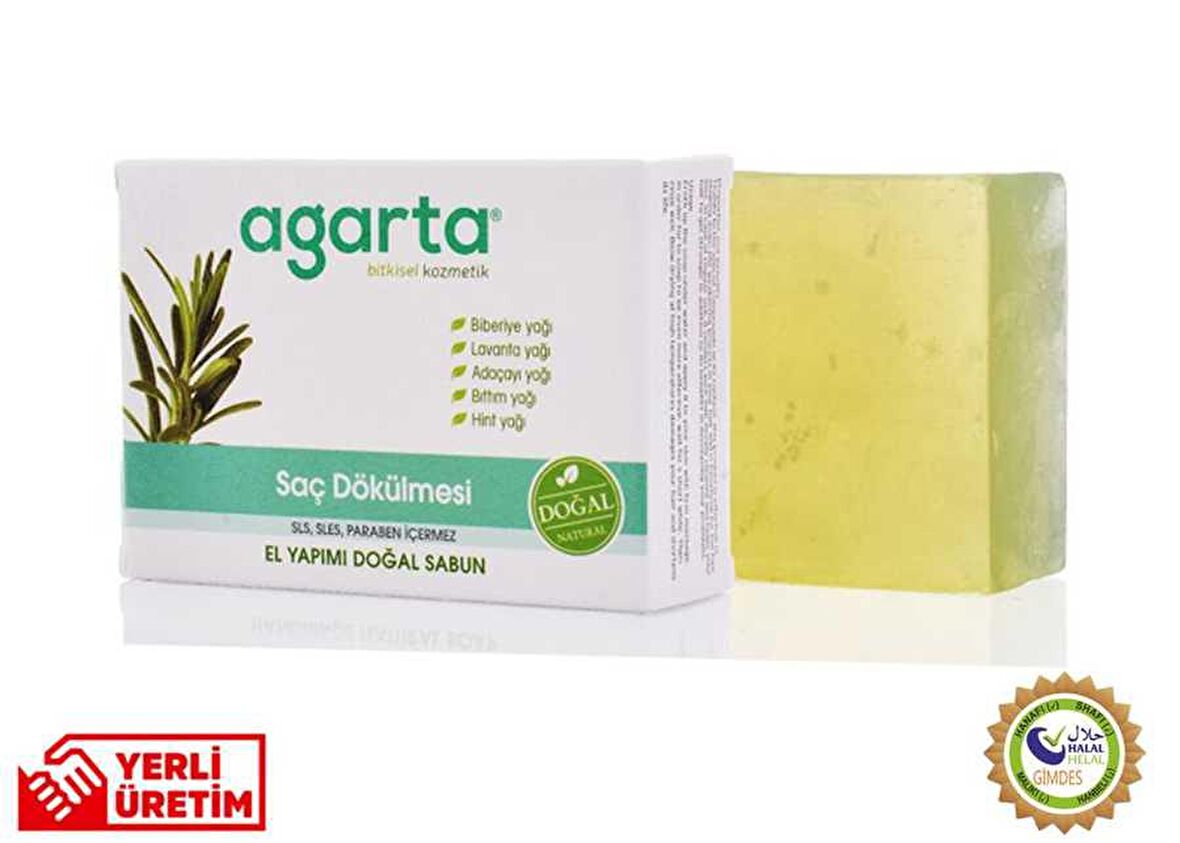 AGARTA DOĞAL SAÇ DÖKÜLMESİ SABUNU 150GR