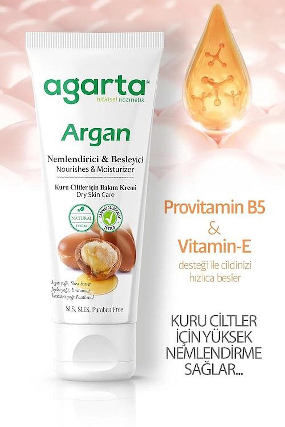 Agarta Cilt Bakım Kremi Argan Mini 20 Ml