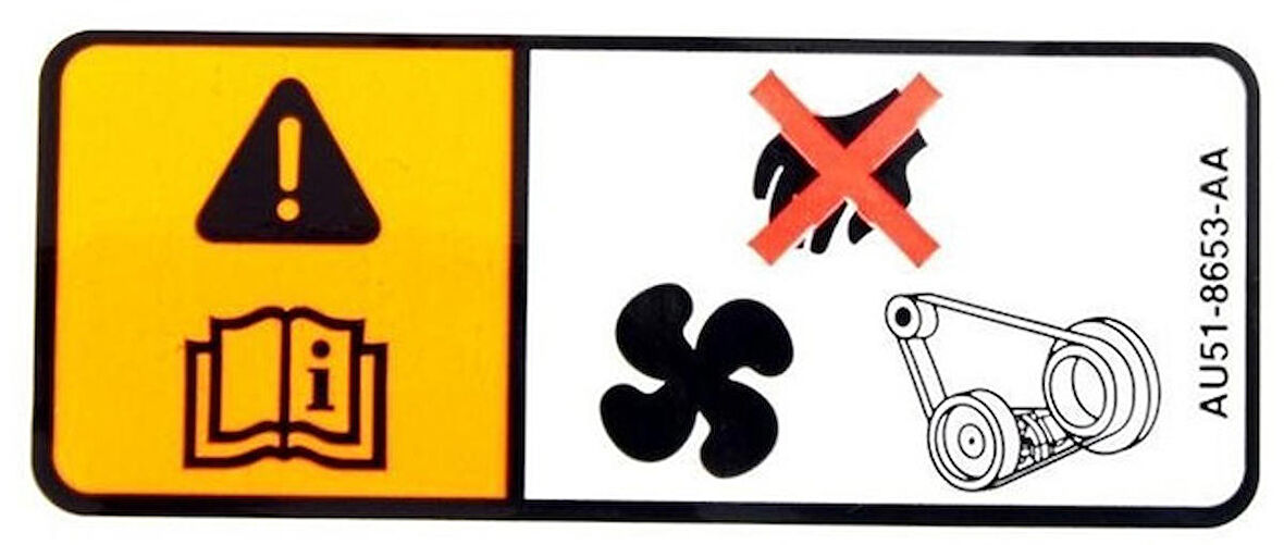 DU5A-8653-AA  AU51-8653-AA    2 sticker