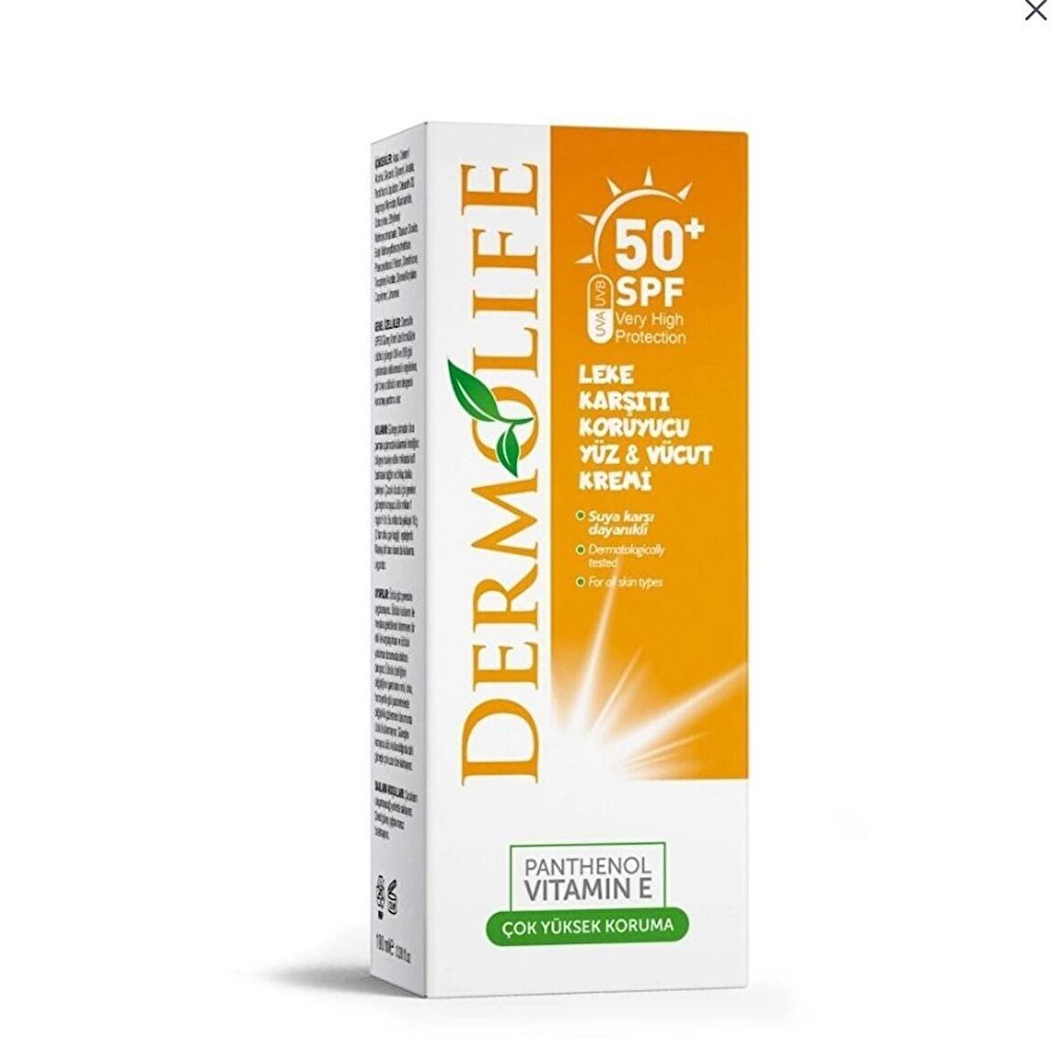 Dermolıfe 50 Spf 100 Ml Gunes Kremı Denızpharma 8699956001142