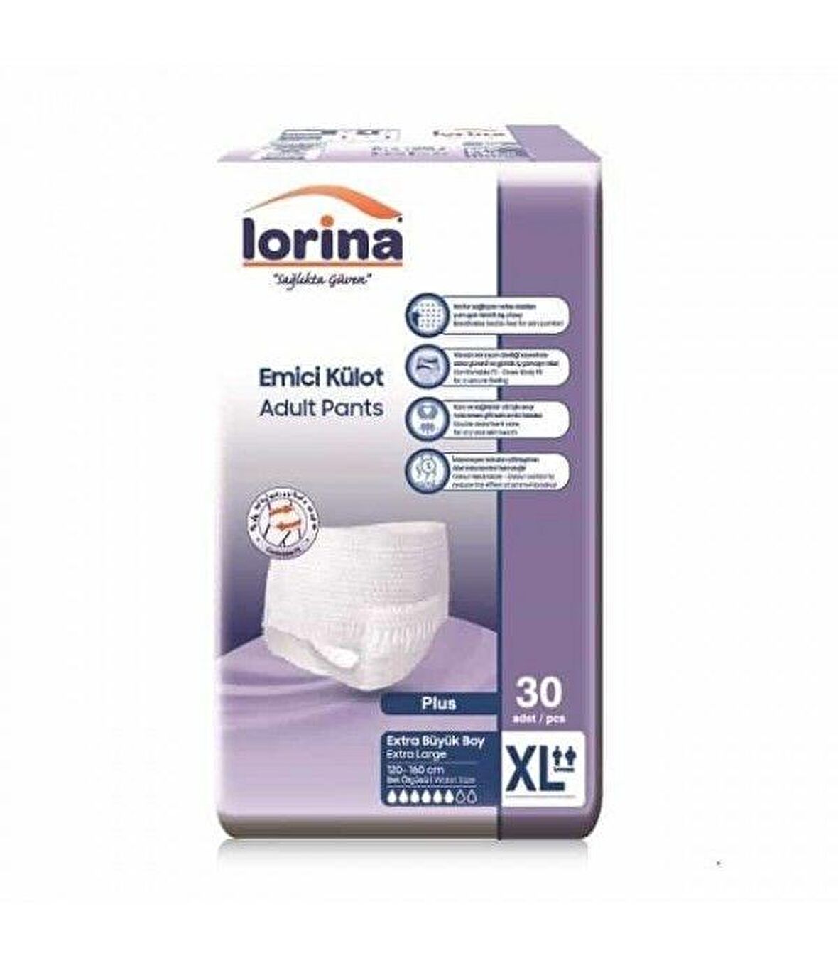 LORİNA 6 DAMLA KÜLOT  XLARGE  30 ADET