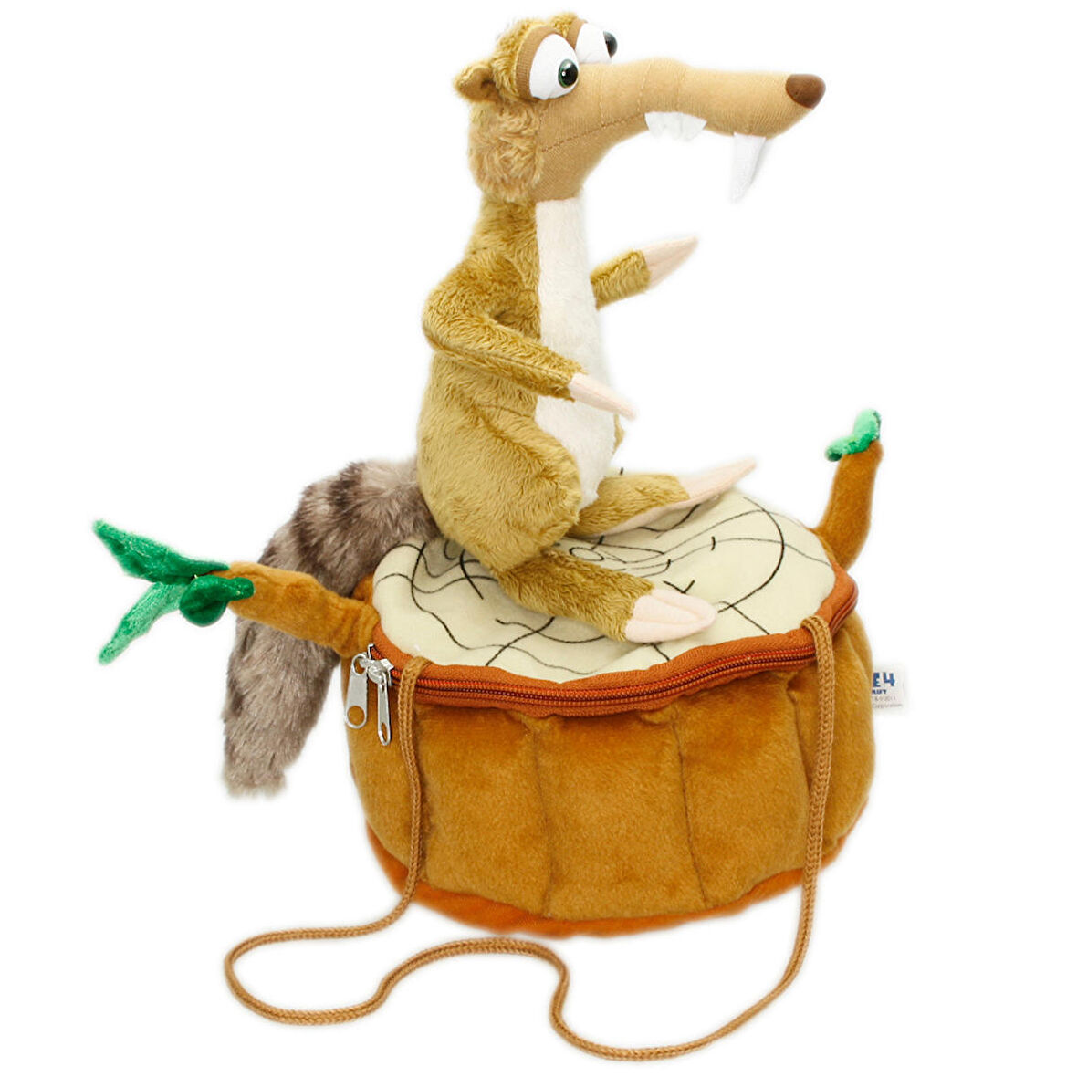 Neco Plush Buz Devri Scrat Figür ve Fermuarlı Kütük