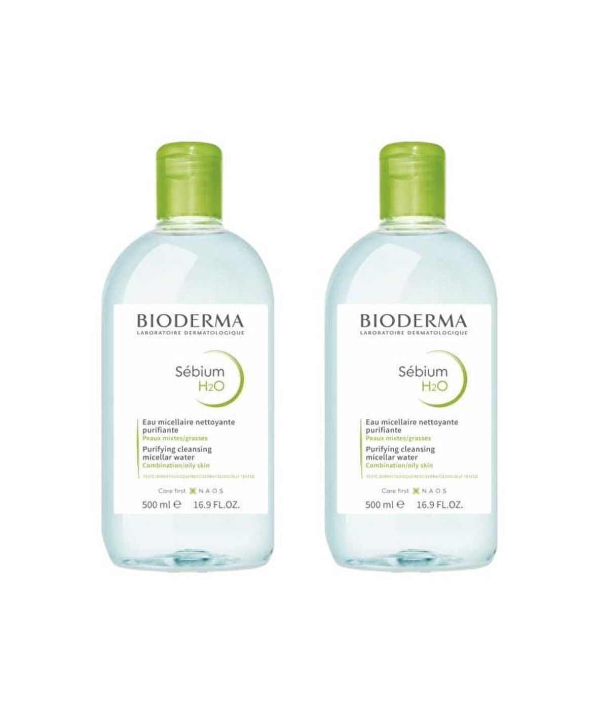 Bioderma Sebium Karma ve Yağlı Cilt için Arındırıcı Yüz Temizleme Suyu 2x500 ml 