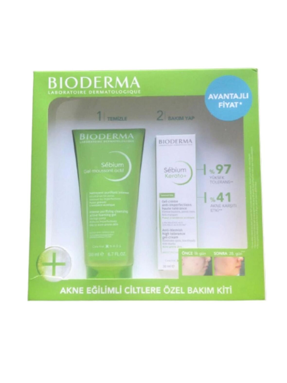 Bioderma Akne Eğilimli Ciltlere Özel Bakım Kiti 2'li