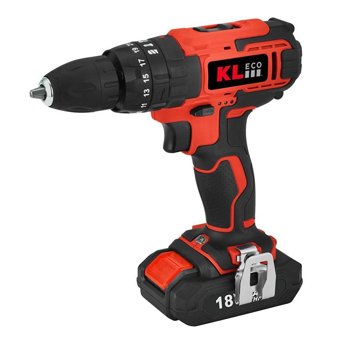 KLECO KE18DM-20DB 18Volt/2.0Ah Li-ion Çift Akülü Darbeli Matkap