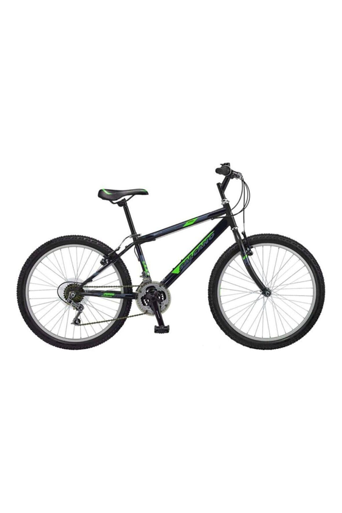 Salcano Excel 24" Jant V Fren 14' Kadro 21 Vites Dağ Bisikleti Siyah Yeşil