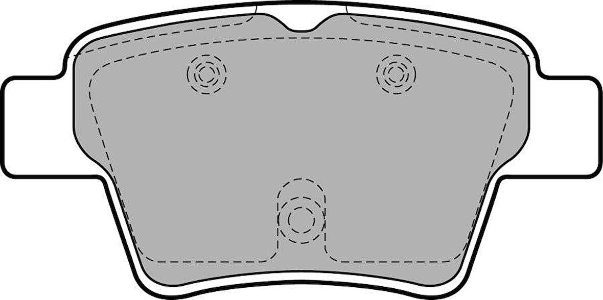 Psa Arka Fren Balatası P307 C4 C4 Coupe P207 1,4 16v,1,6 16v,1,6 Hdi 110 Fap,1,6 Hdi 90 2,0 16v,2,0 Hdi - Valeo 670702
