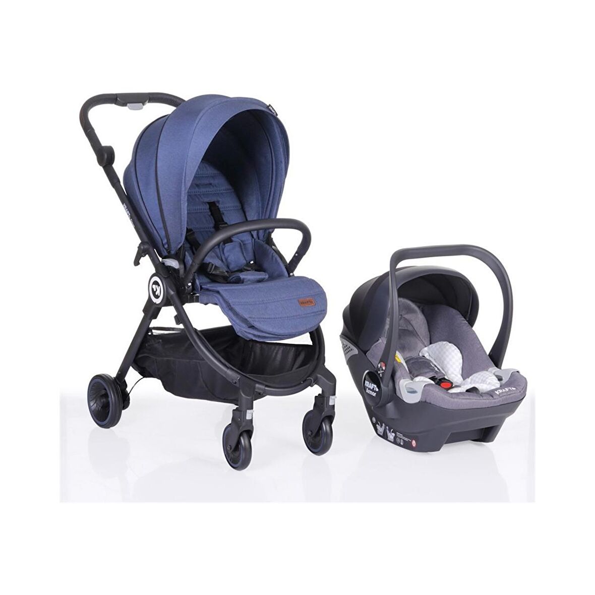 Kraft Onyx Travel Sistem Bebek Arabası Mavi