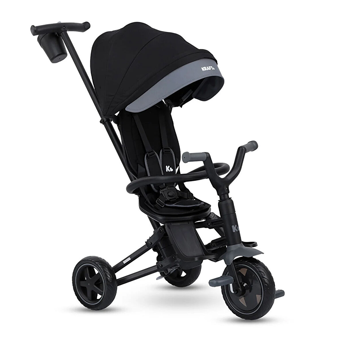 Kraft Nova QPlay 6 in 1 Katlanır Bisiklet Siyah