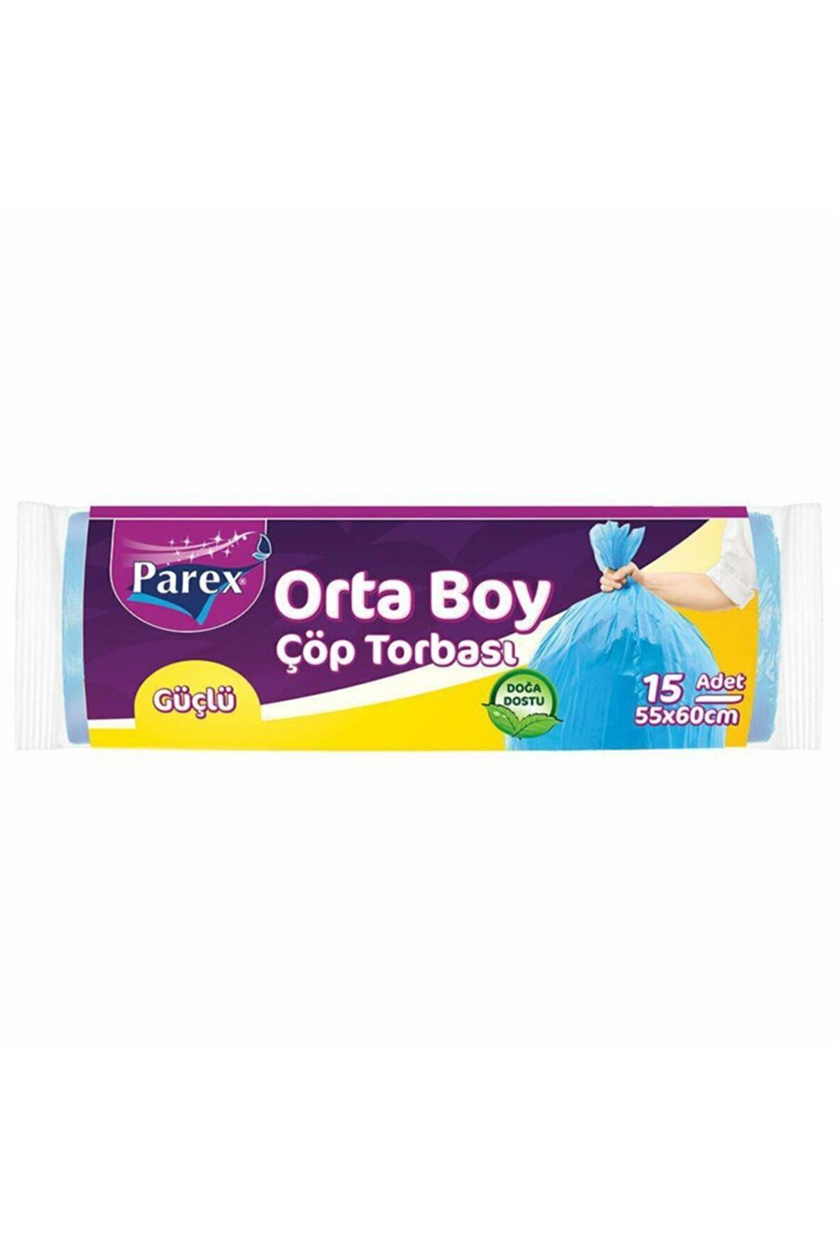 Parex Güçlü Orta Boy 55x60 cm 15'li Çöp Torbası