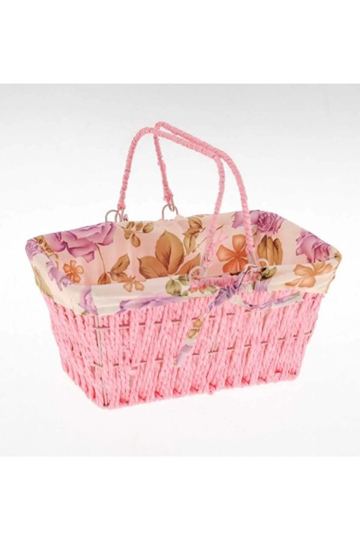 Hasır Lüx Örme Sepet Dikdörtgen