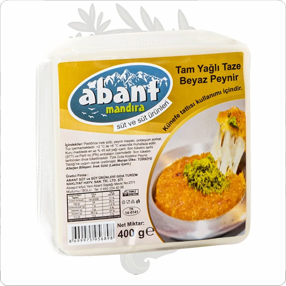 ABANT KÜNEFE PEYNİRİ 400 GR