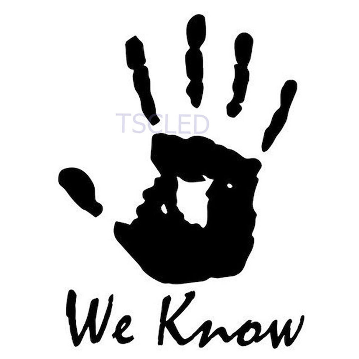 We Know Araba Sticker Yapıştırma