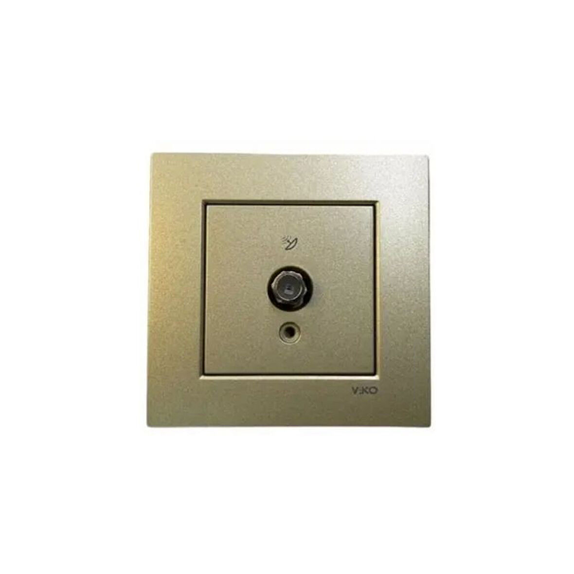 VİKO Novella Bronz F Konnektörlü Uydu Prizi Kapak