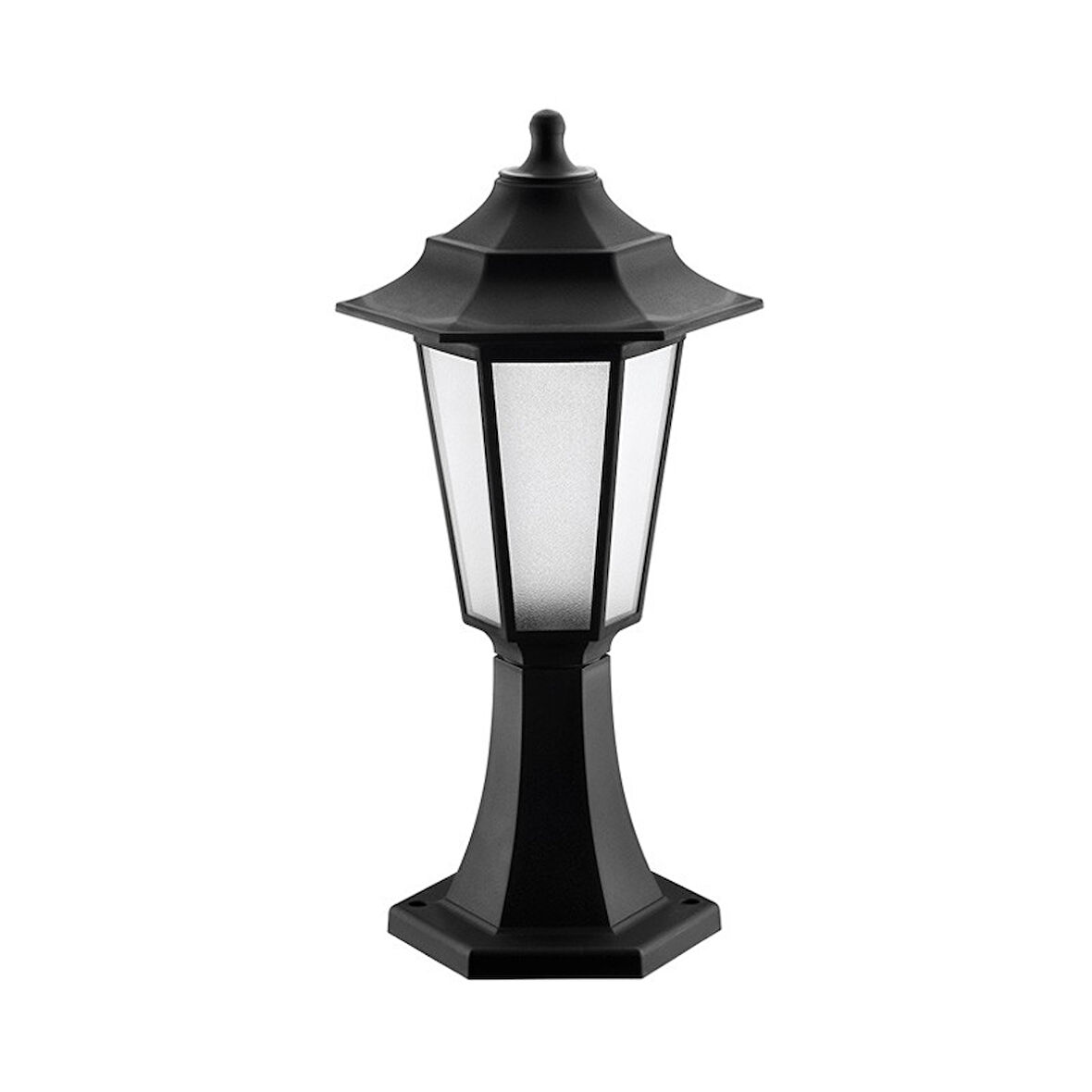 HOROZ Bahçe Armatürü Siyah E27 Begonya-1