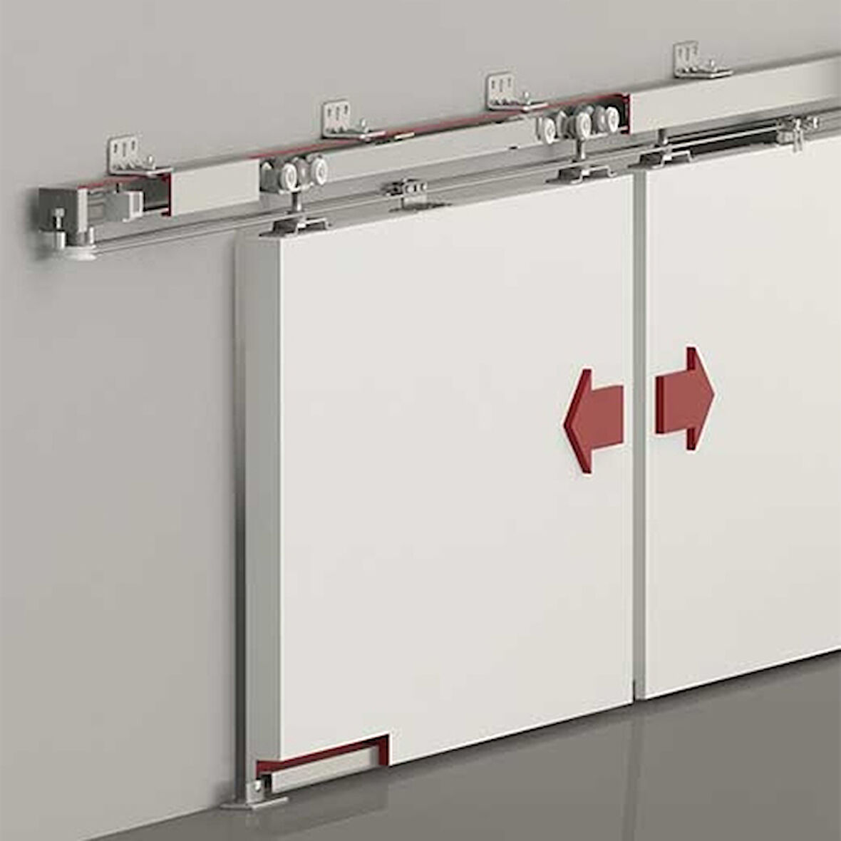 Albatur 9830 SFT Sürgü Kapı Mekanizması Çift Yön 60Kg