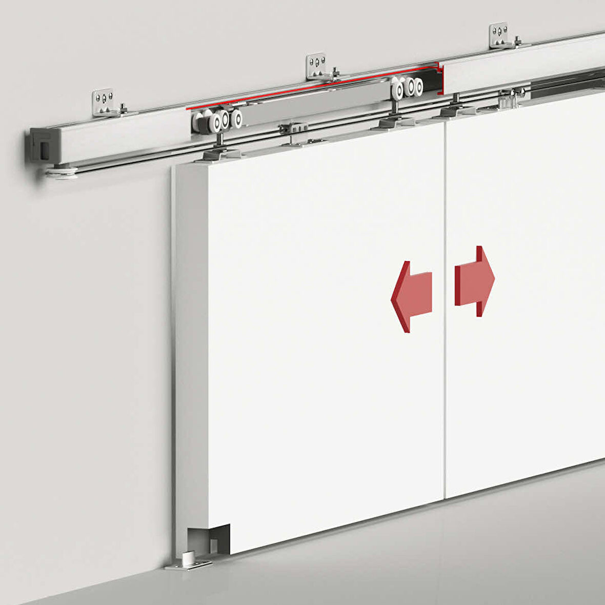 Albatur Kapı Sürgü Mekanizması 40Kg Ayarlı Çift Yön .Sürme