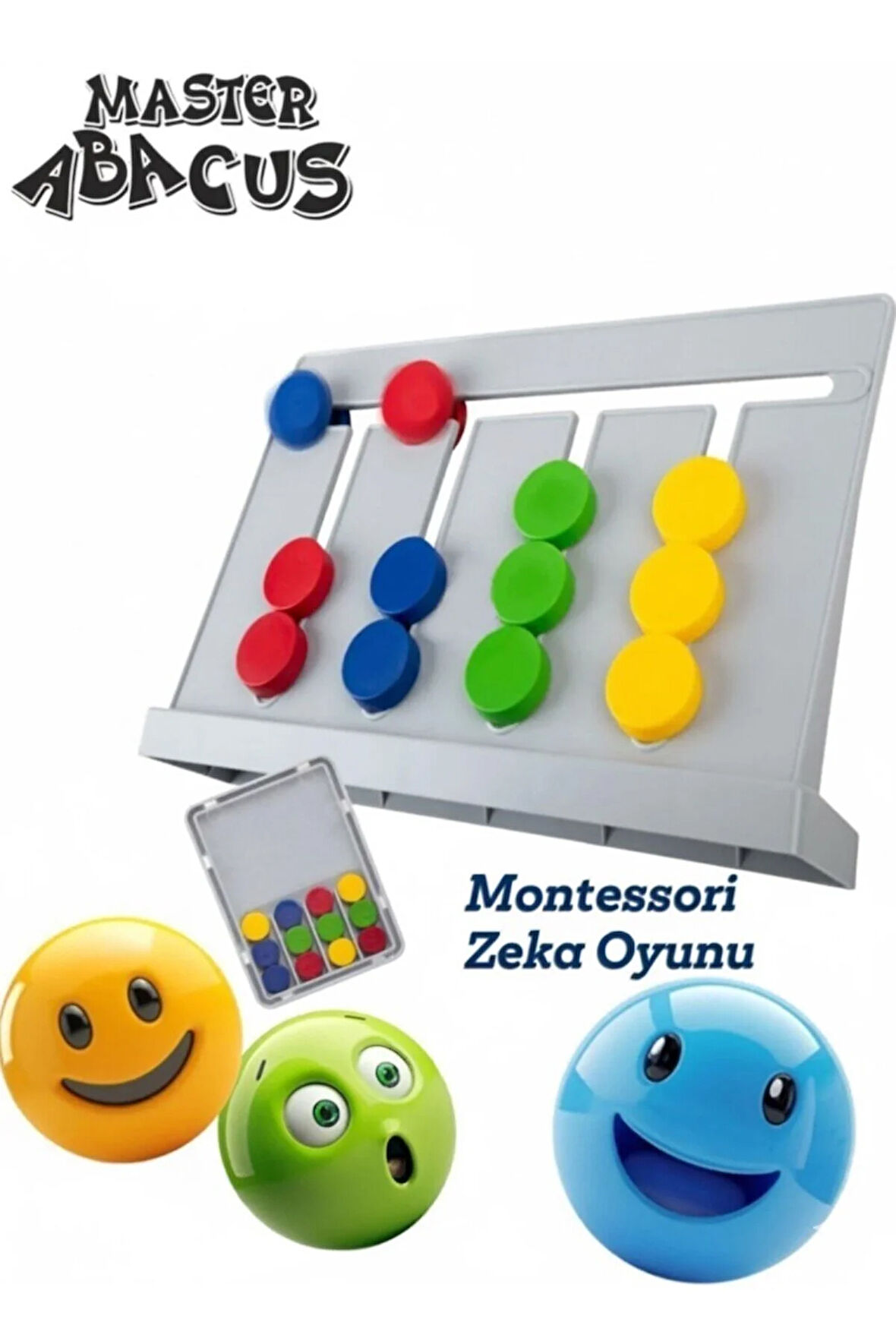 Master Abacus Rubik Abaküs Montessori Zeka Oyunu Dijital Oyun Kartları Ile Destekli