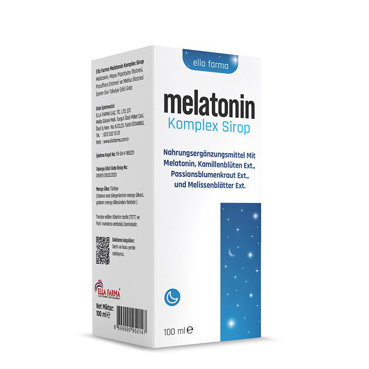 Melatonin Komplex Sirop 100 ML (Ella Farma)