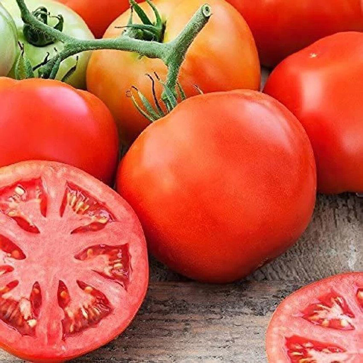 iri Meyveli Etli Oturak Doğal Ancon Domates Tohumu (50 Tohum)