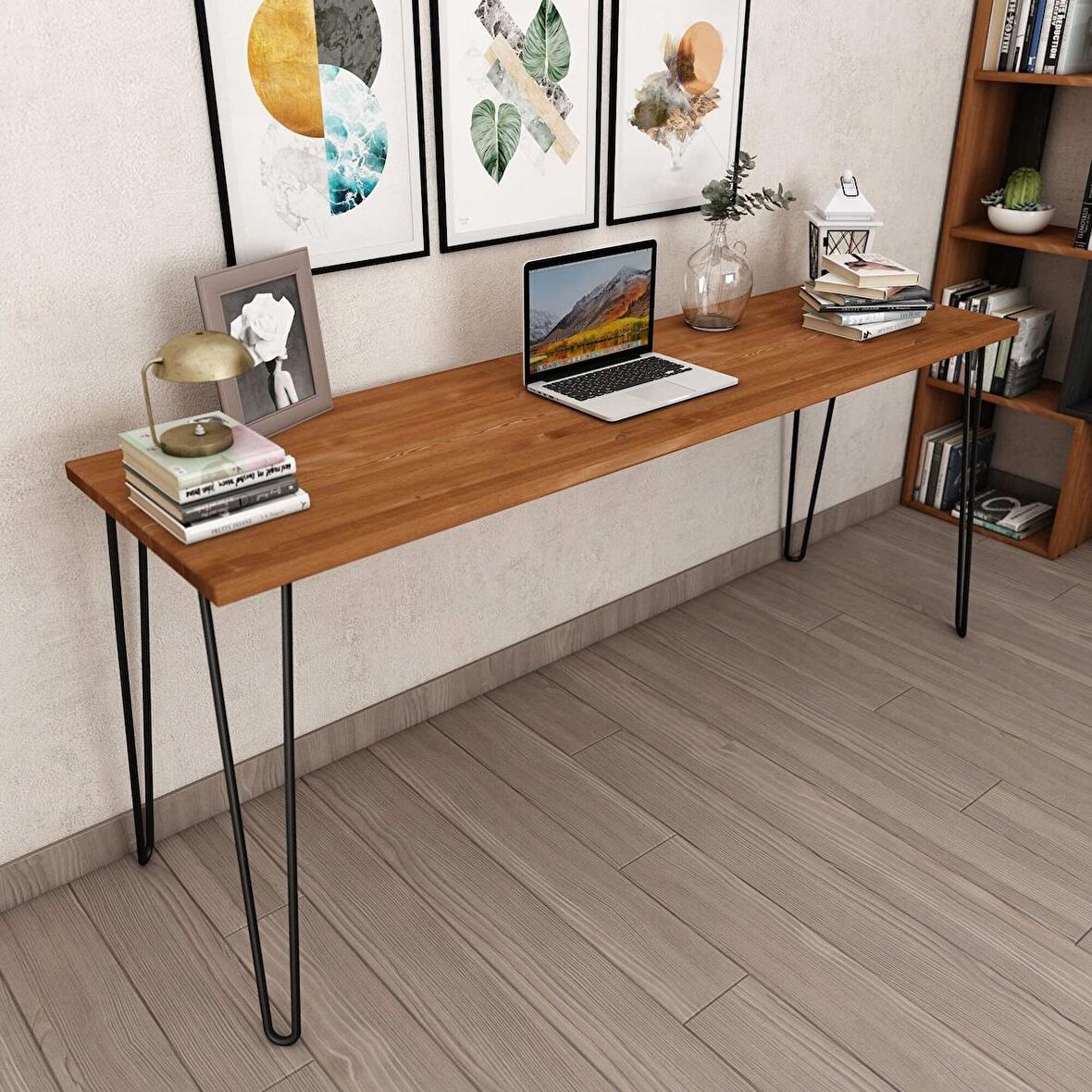 Woodesk Cpt4619-180 Çalışma Masası Ahşap 50 x 180 cm Ceviz 