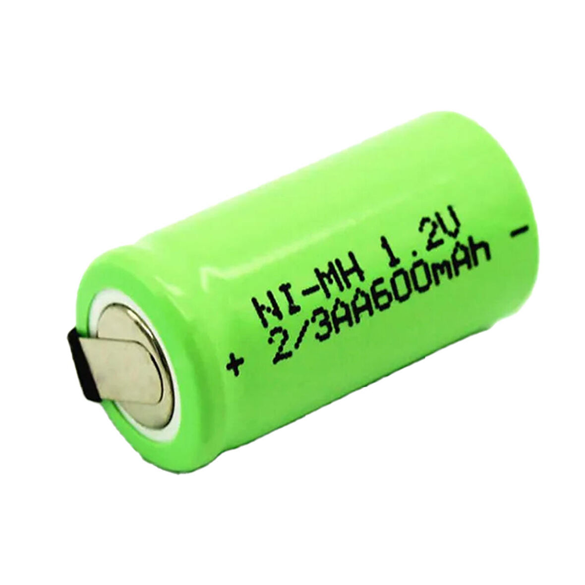 1.2 VOLT 600 MAH NI-MH 2/3AA ŞARJ EDİLEBİLİR PUNTALI LİTYUM PİL (44DEX34)