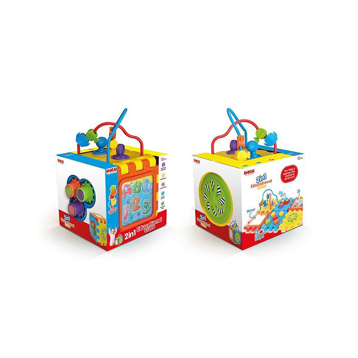 FABBATOYS 2 in 1 Eğitici Küp ve Puzzle 