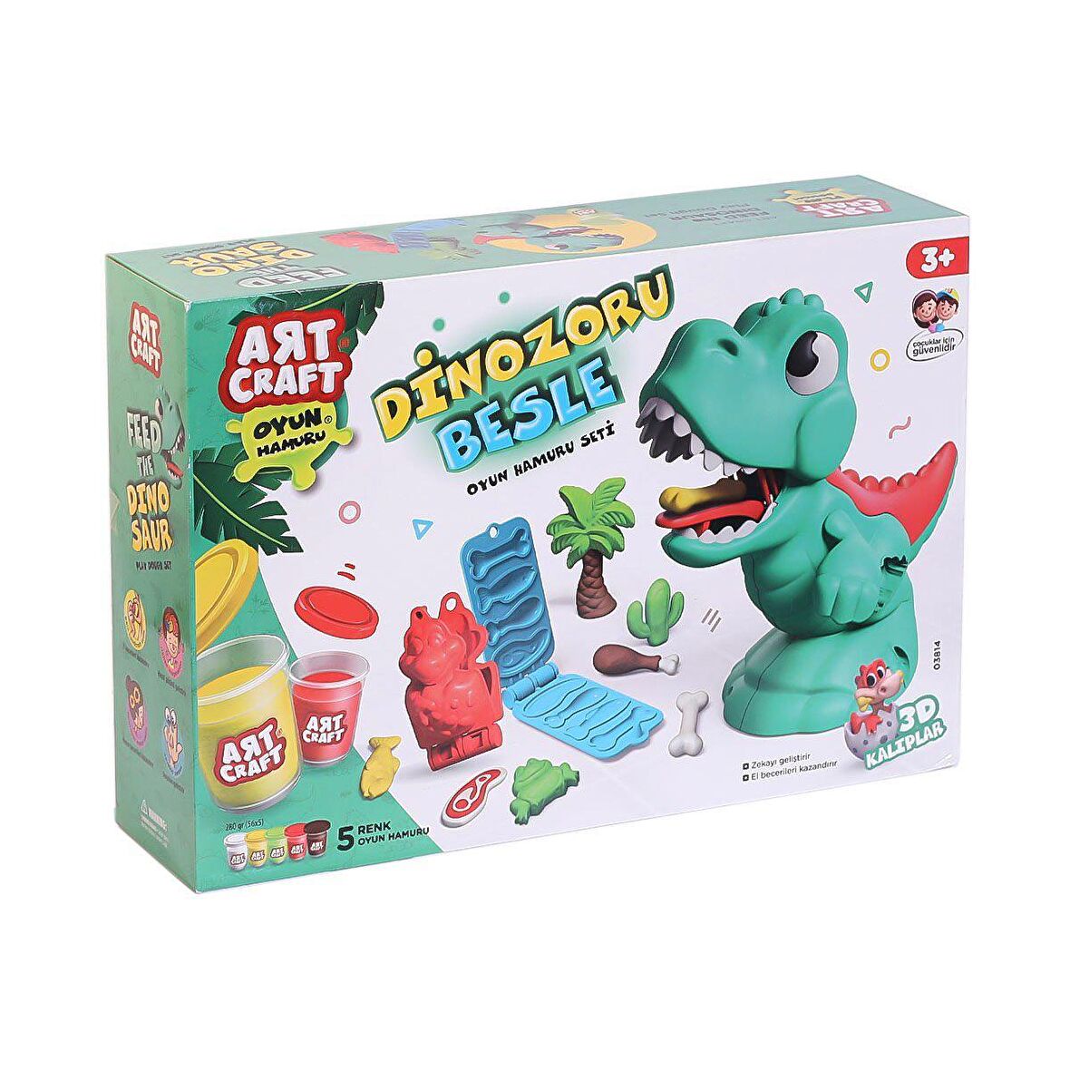 FABBATOYS Dinozoru Besle Oyun Hamur Seti 280 Gr