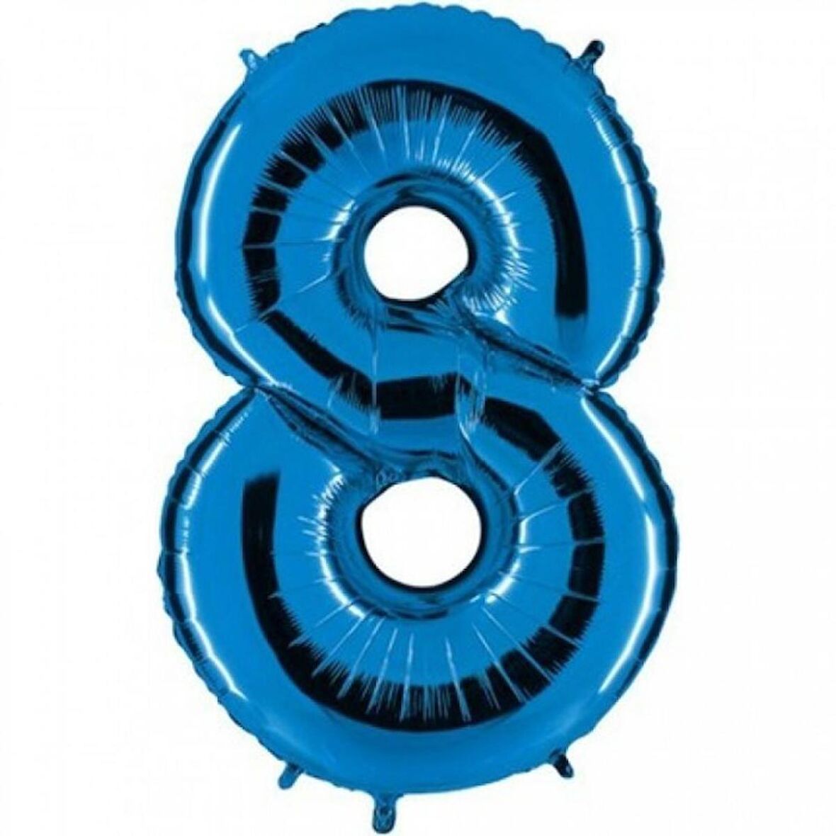 8 Rakam Mavi Folyo Balon 40 inç 100 cm