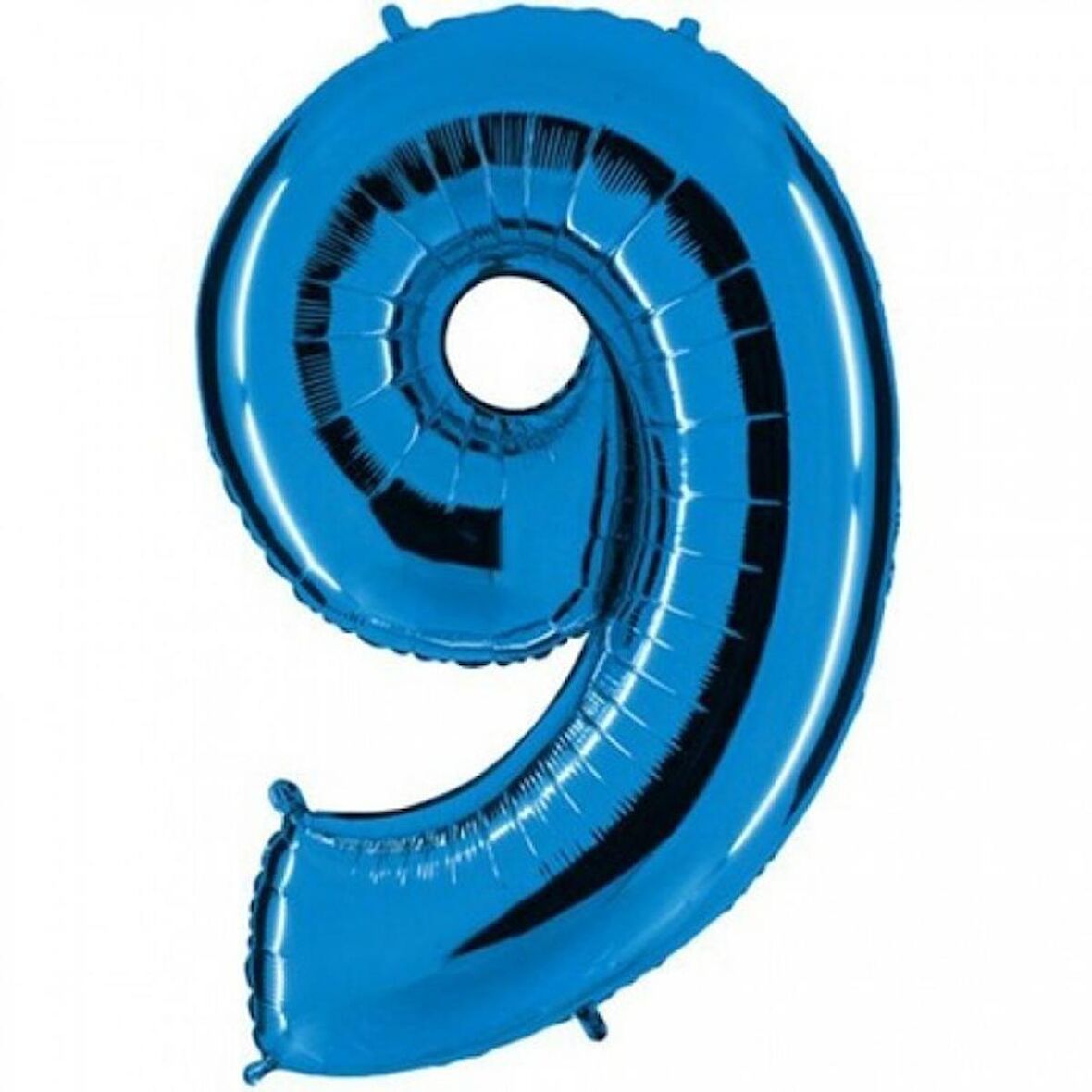 9 Rakam Mavi Folyo Balon 40 inç 100 cm