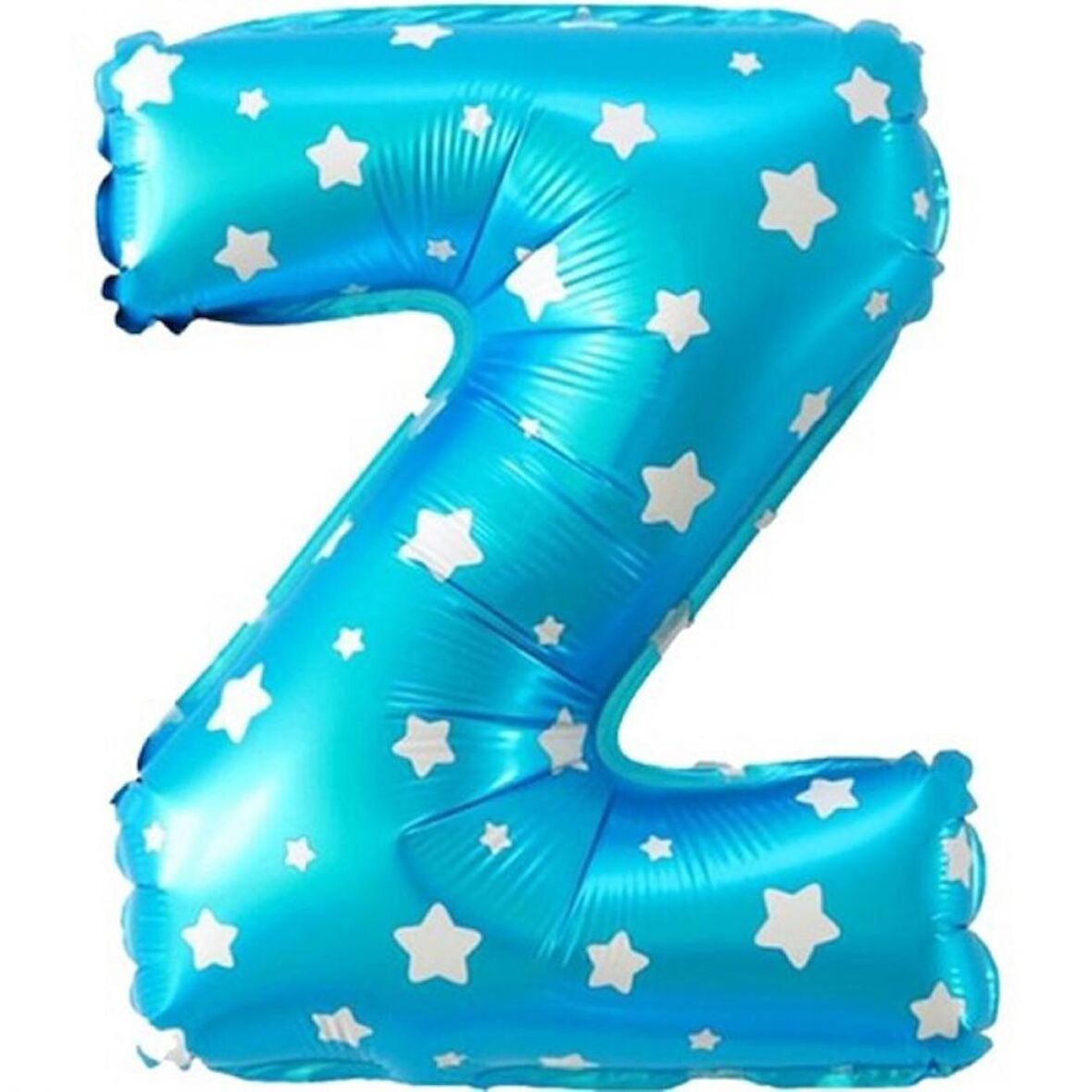Z Harf Mavi Folyo Balon 16 inç 40 cm