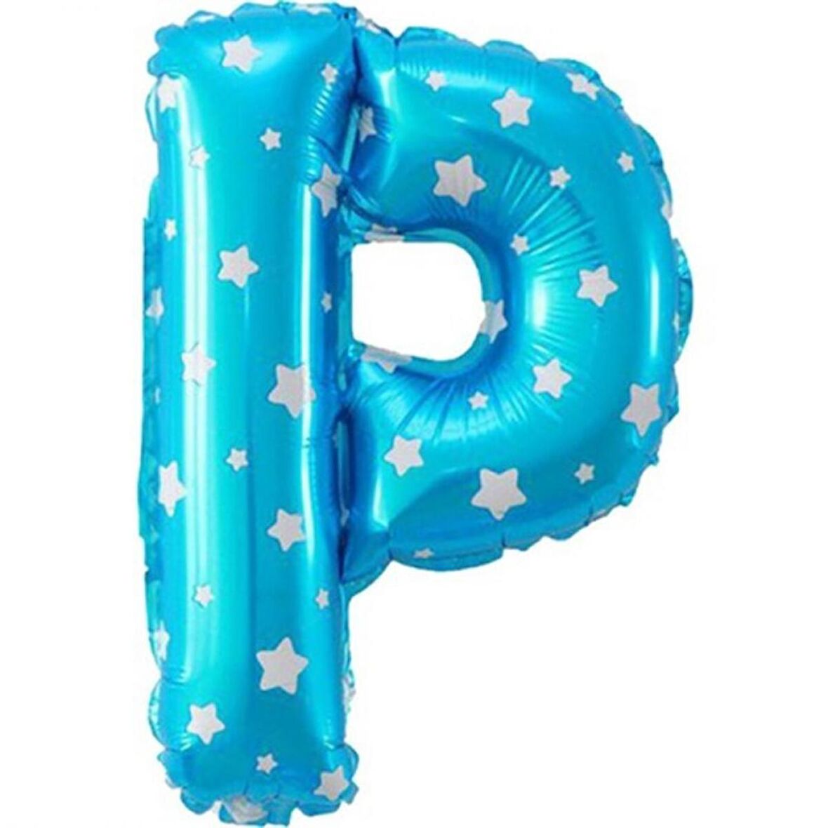 P Harf Mavi Folyo Balon 16 inç 40 cm
