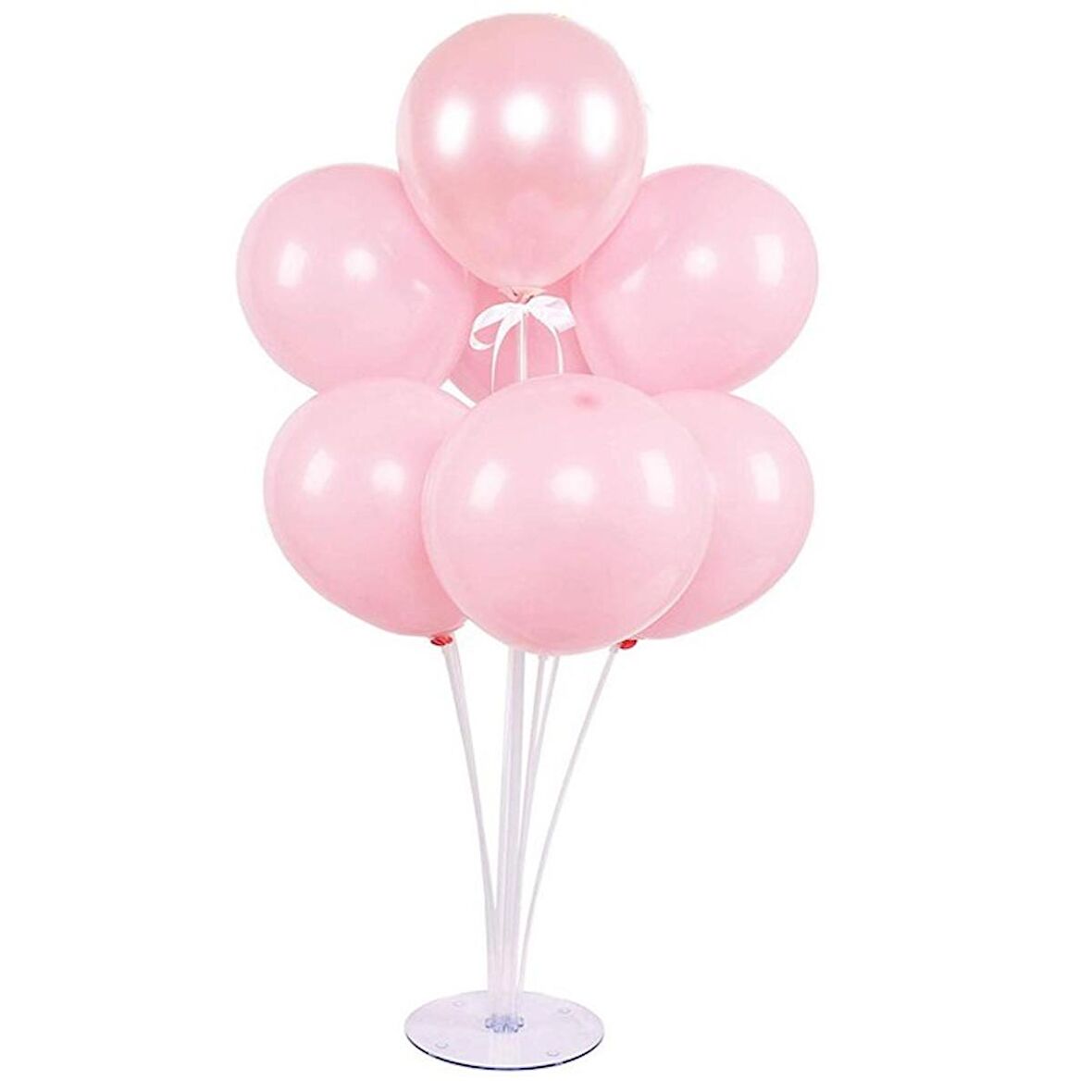 7 li Balon Demeti Makaron Pembe Balon