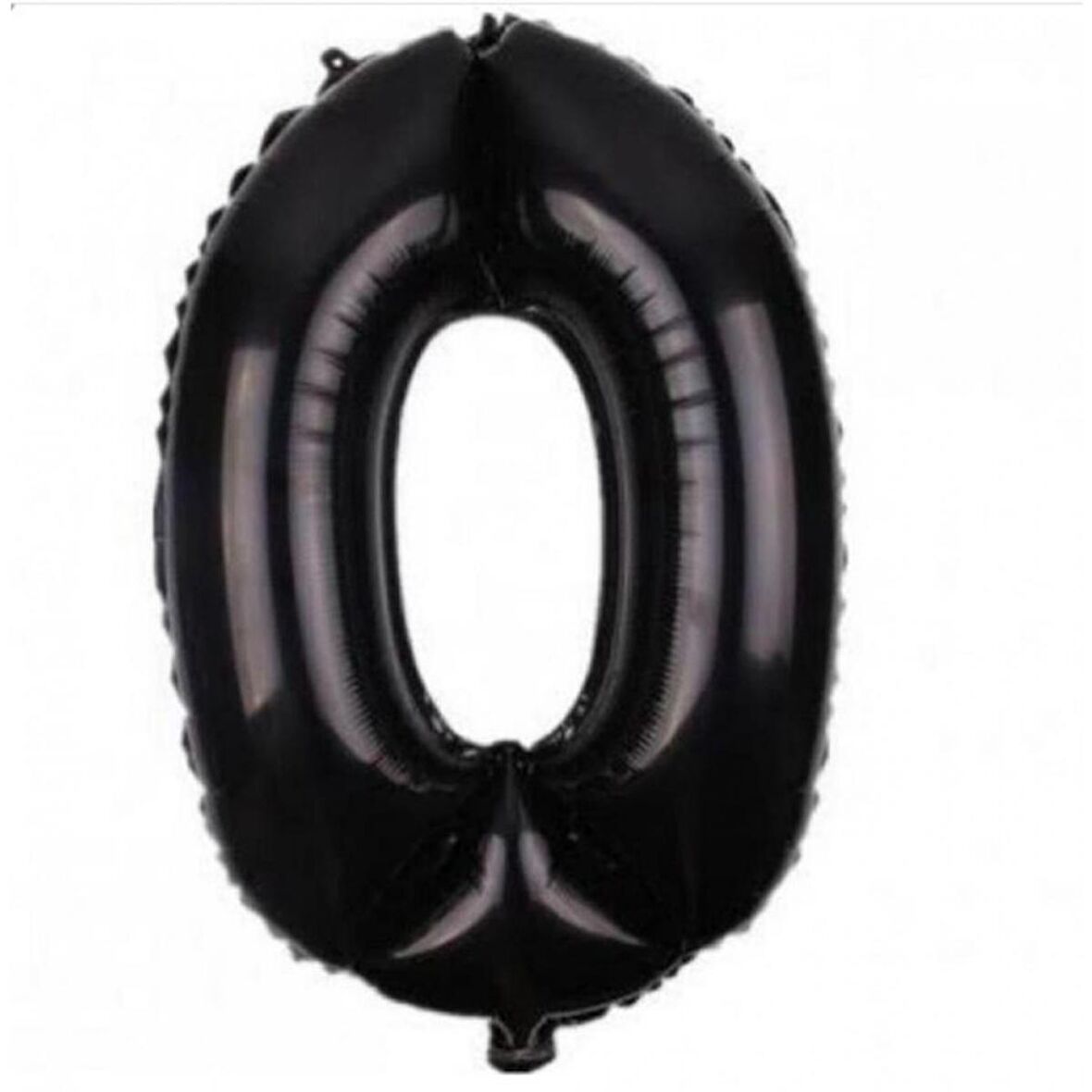 0 Rakam Siyah Folyo Balon 40 inç 100 cm