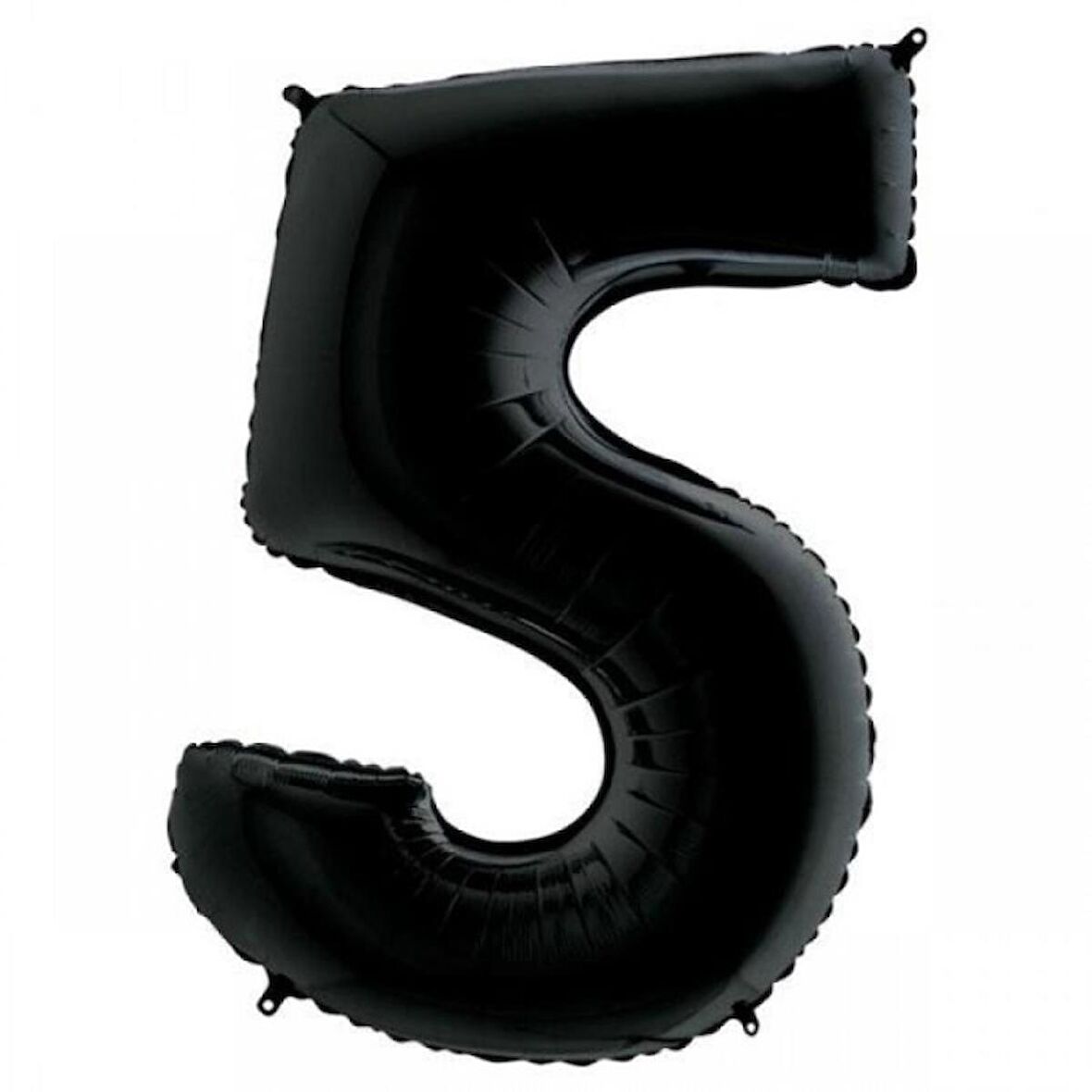 5 Rakam Siyah Folyo Balon 40 inç 100 cm