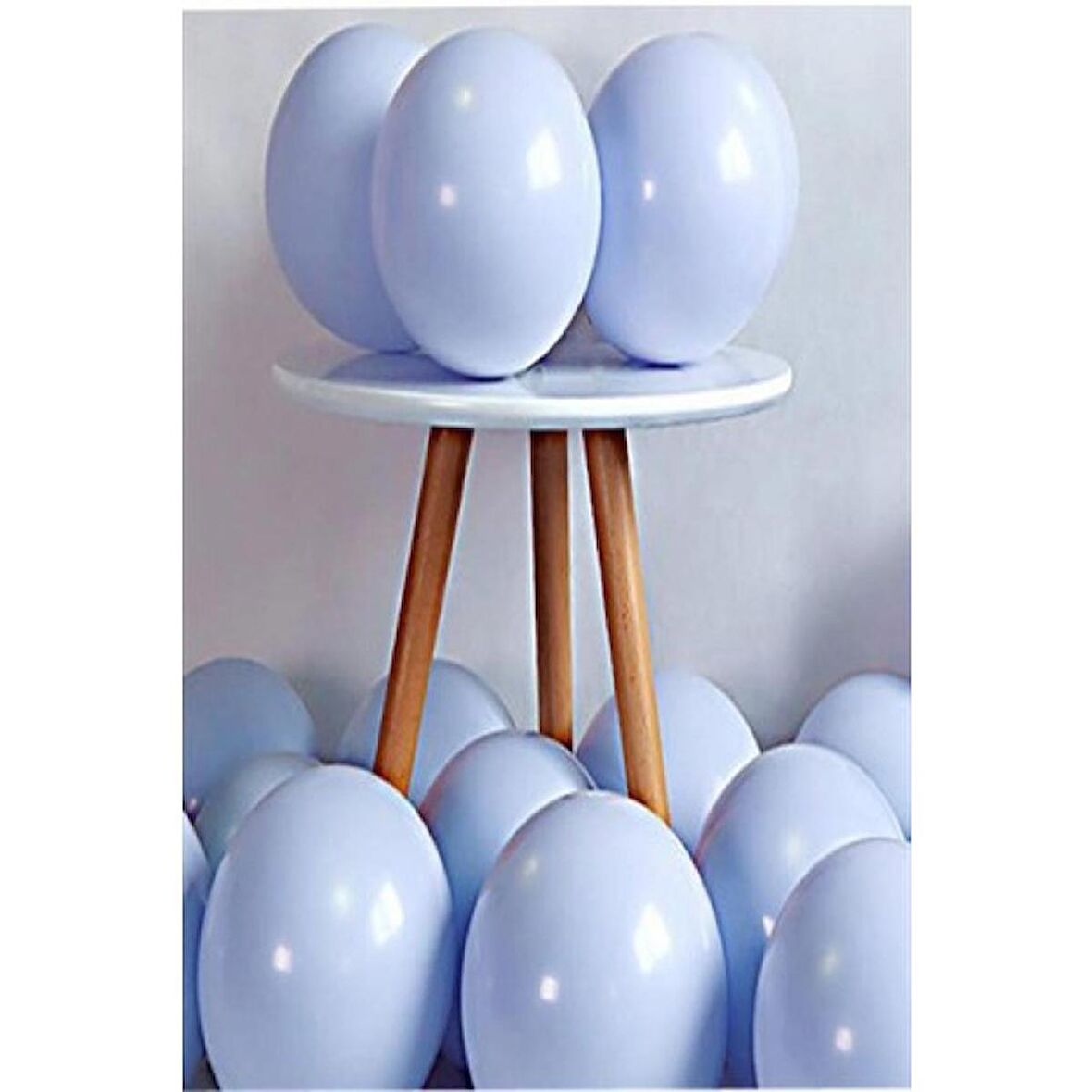 10 lu Mavi Makaron Balon