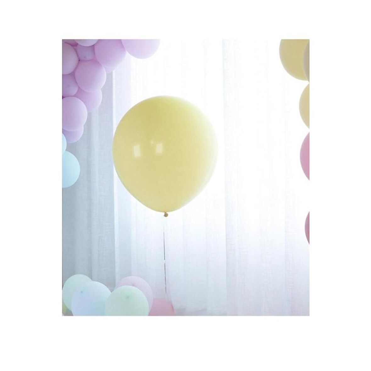 Sarı Makaron 18 inç Jumbo Balon