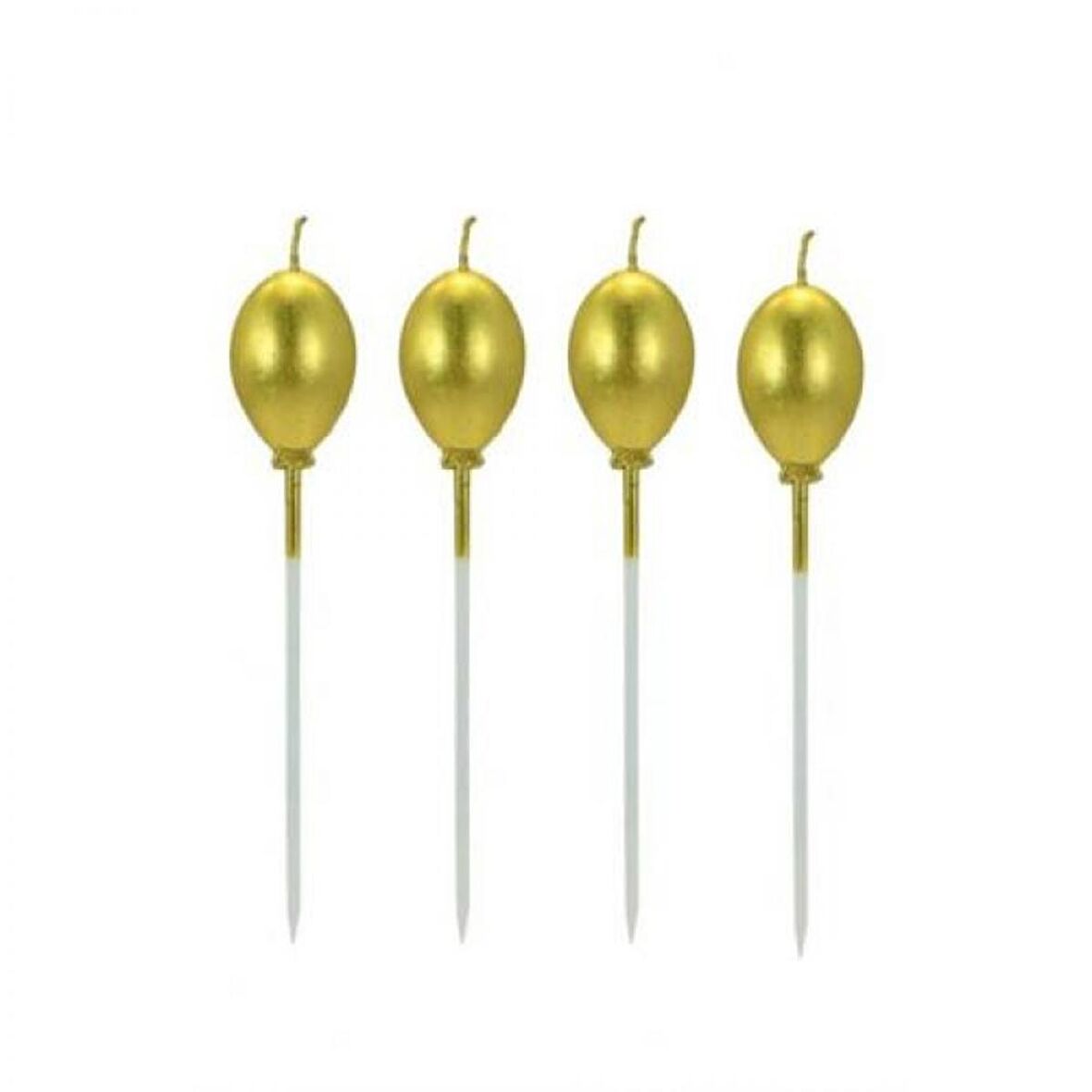 Gold Balonlu Mum