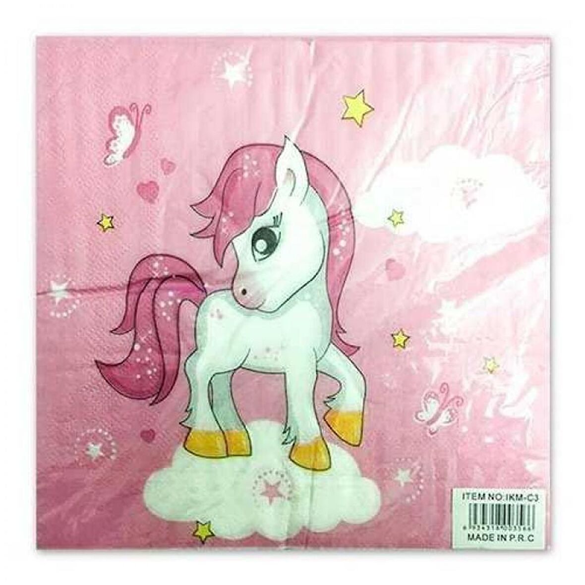 Unicorn Peçete ( atlı )Pembe