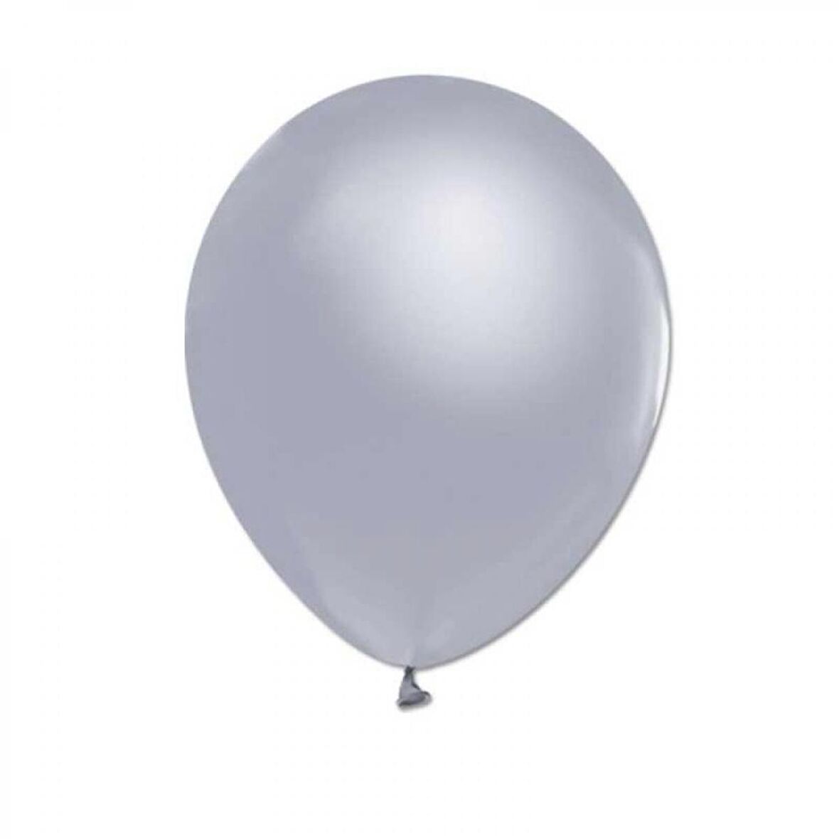 100 lü Metalik Gümüş Balon 12 inç