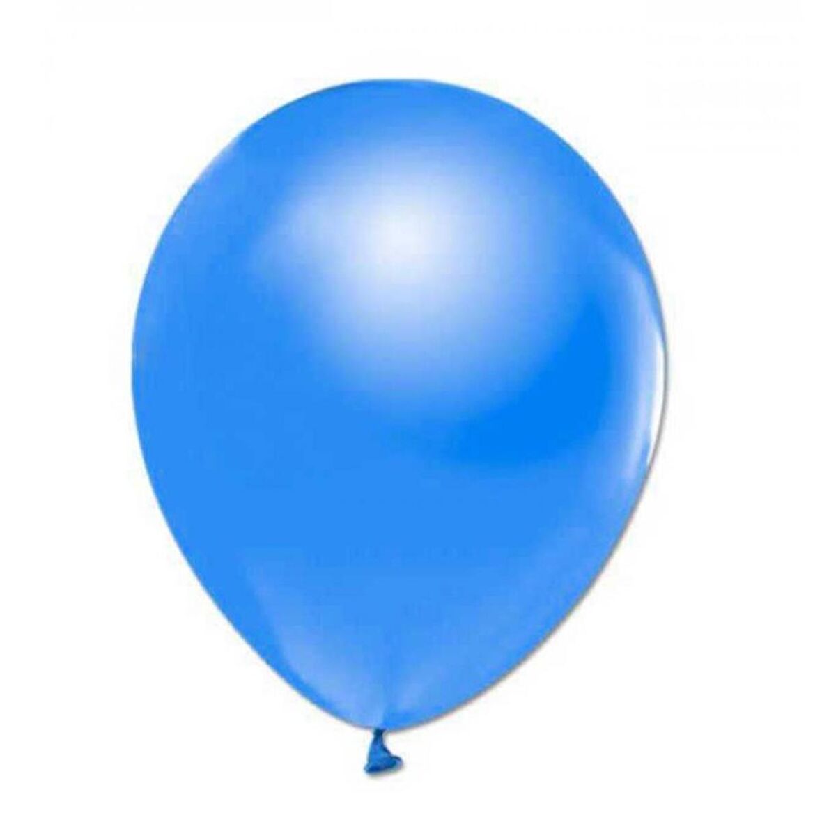 100 lü Metalik Koyu Mavi Balon 12 inç