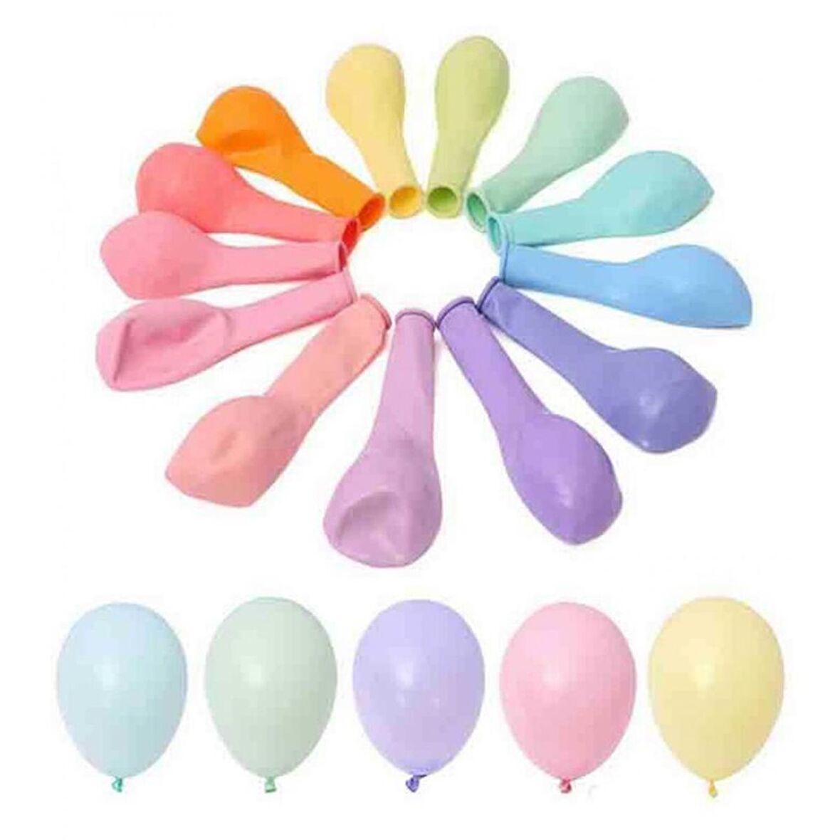 10 lu Karışık Makaron Balon