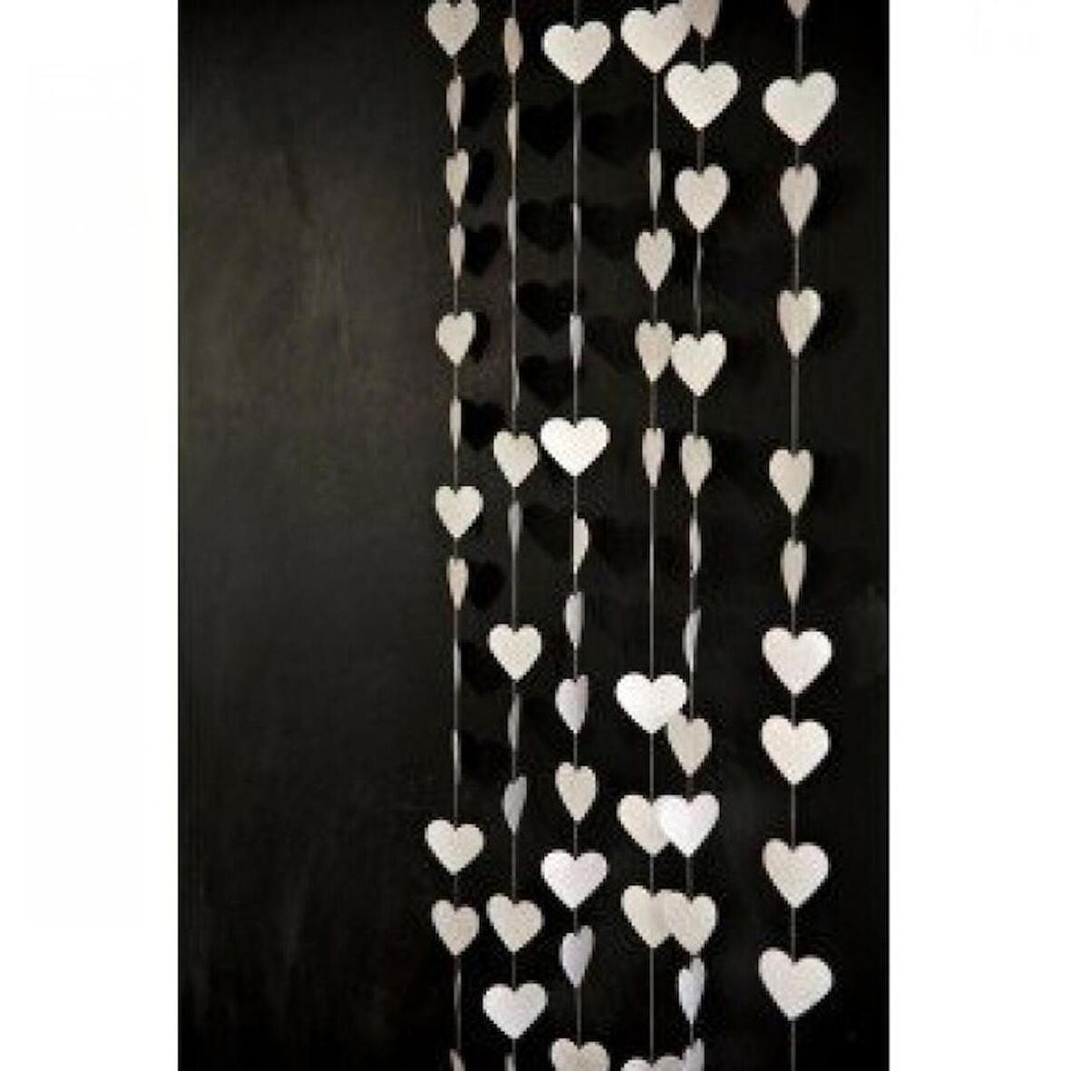 Kalp Gümüş 4m Zincir Süs