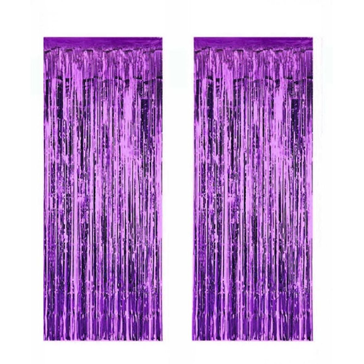 Metalize Mor Asmalı Arka  Fon Süs