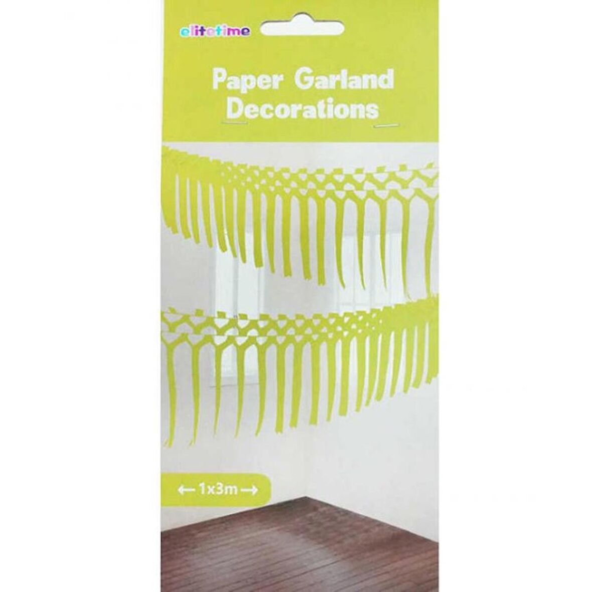 Arka Fon Sarı  Asma Süs