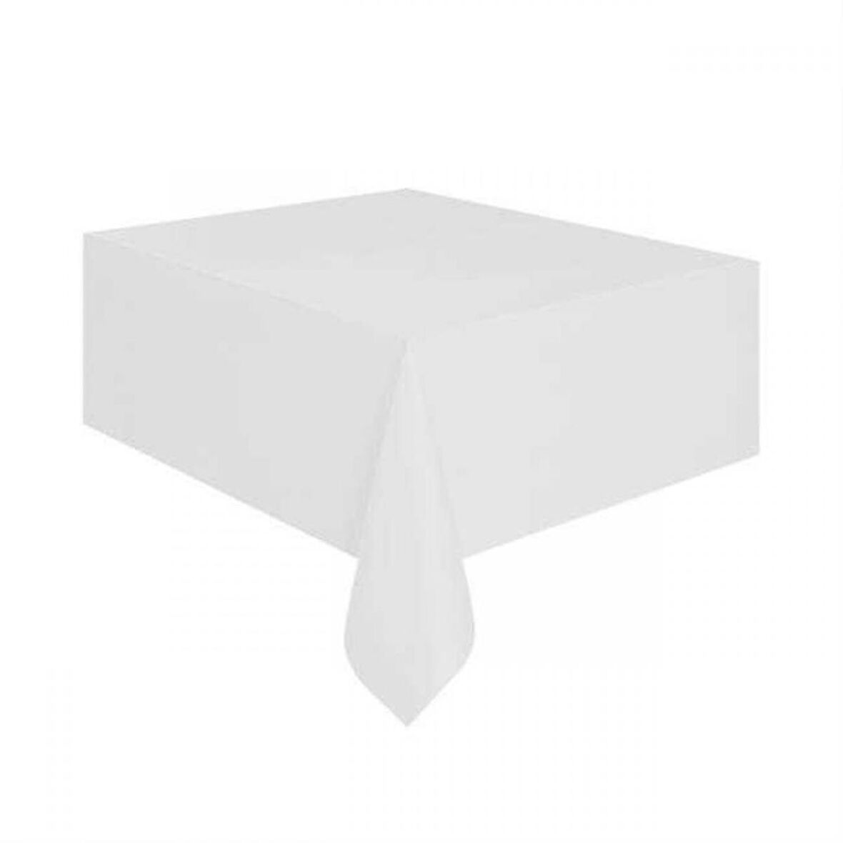 Düz Beyaz Masa Örtüsü 120x180 cm